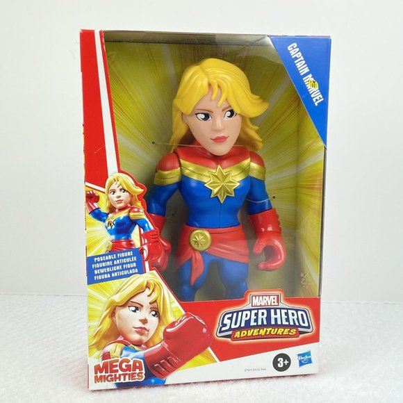 Hasbro Playskool Mega Mighties Marvel Super Hero Adventures Captain Marvel New - Picture 1 of 12